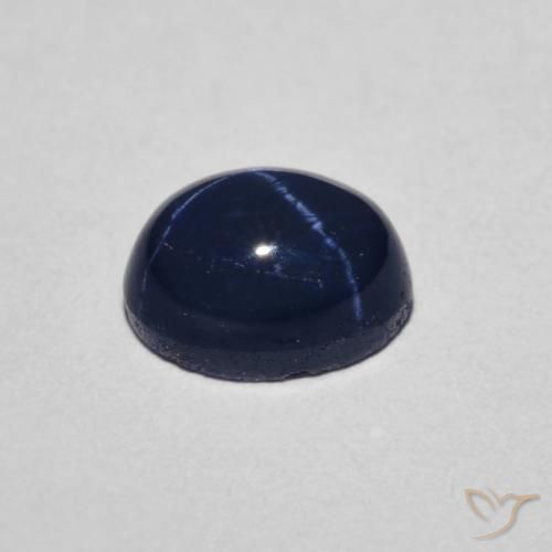 9,17 ctw natürlicher Navy blau Sternsaphir, Oval, Lichtundurchlässig