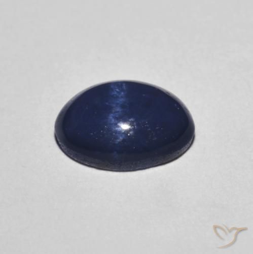 9,17 ctw natürlicher Navy blau Sternsaphir, Oval, Lichtundurchlässig