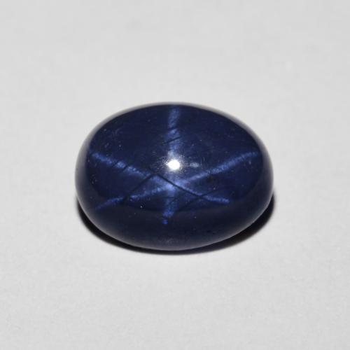 1,90 ctw natürlicher blauer Stern-Saphir, Oval Schliff, Lichtundurchlässig