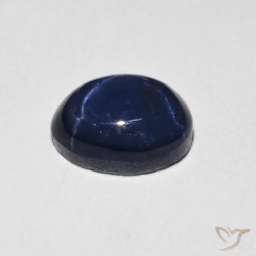 9,17 ctw natürlicher Navy blau Sternsaphir, Oval, Lichtundurchlässig