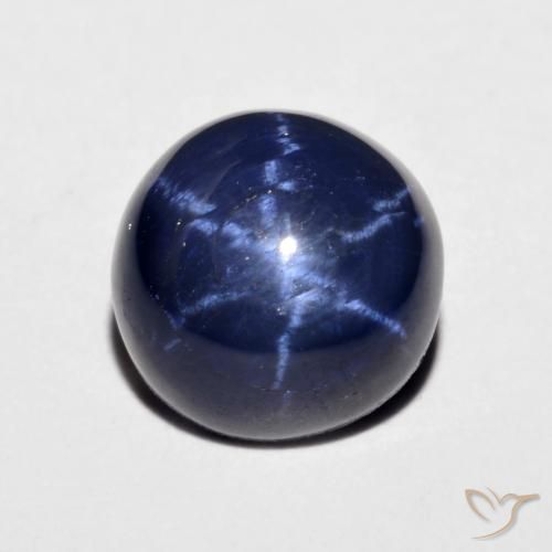 9,17 ctw natürlicher Navy blau Sternsaphir, Runden, Lichtundurchlässig