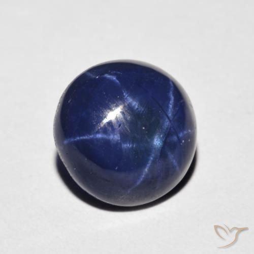 9,17 ctw natürlicher Navy blau Sternsaphir, Runden, Lichtundurchlässig