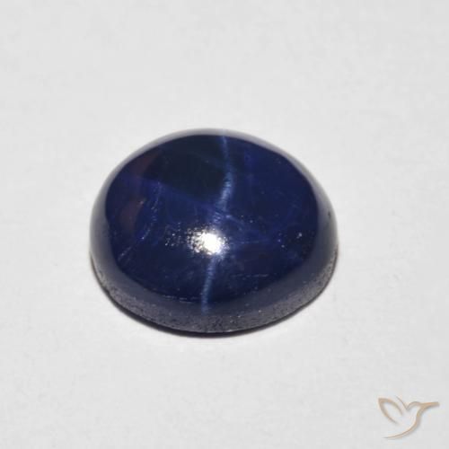 9,17 ctw natürlicher Navy blau Sternsaphir, Runden, Lichtundurchlässig