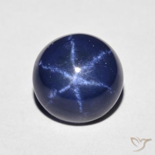 4,18 ctw natürlicher blauer Stern-Saphir, Oval Schliff, Lichtundurchlässig