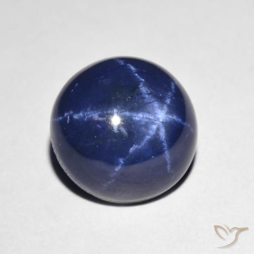 4,18 ctw natürlicher blauer Stern-Saphir, Oval Schliff, Lichtundurchlässig