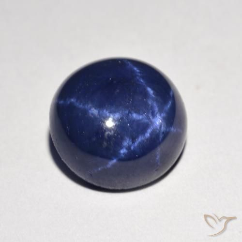9,17 ctw natürlicher Navy blau Sternsaphir, Runden, Lichtundurchlässig