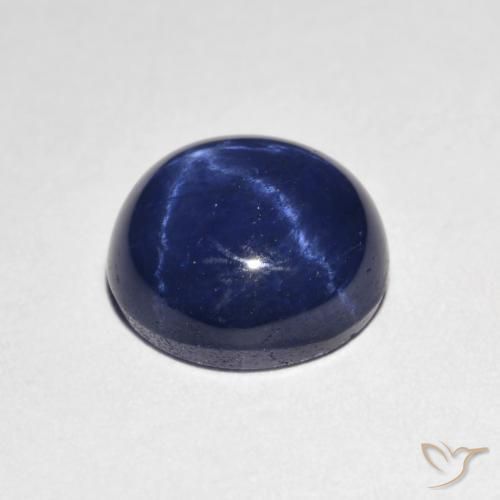 9,17 ctw natürlicher Navy blau Sternsaphir, Runden, Lichtundurchlässig
