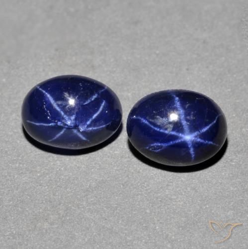 3.18ctw Natürlicher Navy blau Sternsaphir, Oval, Lichtundurchlässig