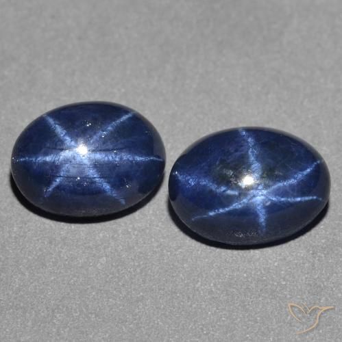 2.74ctw Natürlicher Tiefes Marineblau Sternsaphir, Oval, Lichtundurchlässig