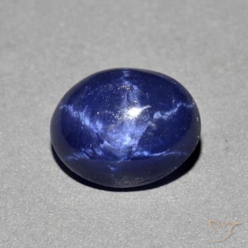 9,17 ctw natürlicher Navy blau Sternsaphir, Oval, Lichtundurchlässig