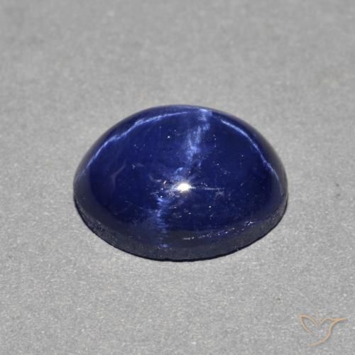 9,17 ctw natürlicher Navy blau Sternsaphir, Oval, Lichtundurchlässig