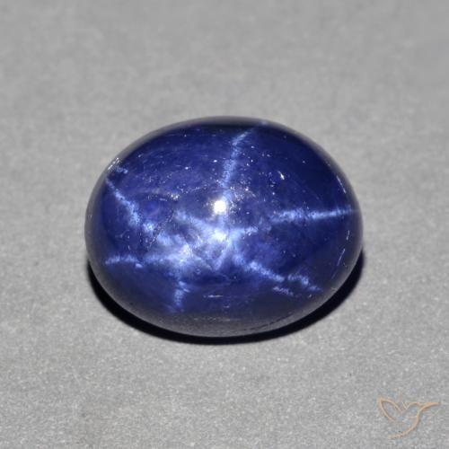 9,17 ctw natürlicher Navy blau Sternsaphir, Oval, Lichtundurchlässig