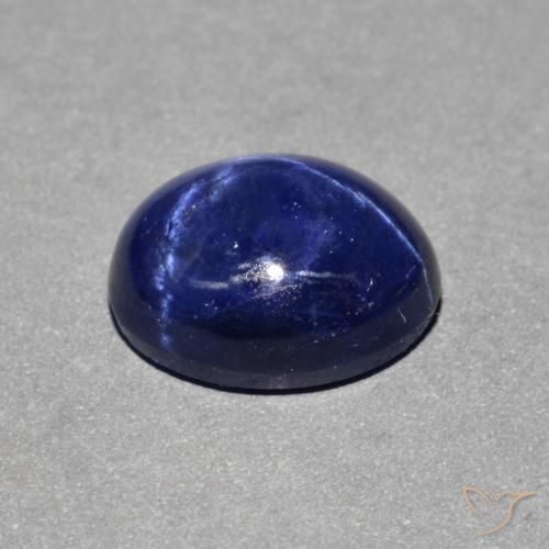 9,17 ctw natürlicher Navy blau Sternsaphir, Oval, Lichtundurchlässig
