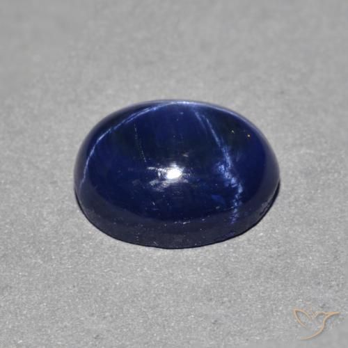 9,17 ctw natürlicher Navy blau Sternsaphir, Oval, Lichtundurchlässig