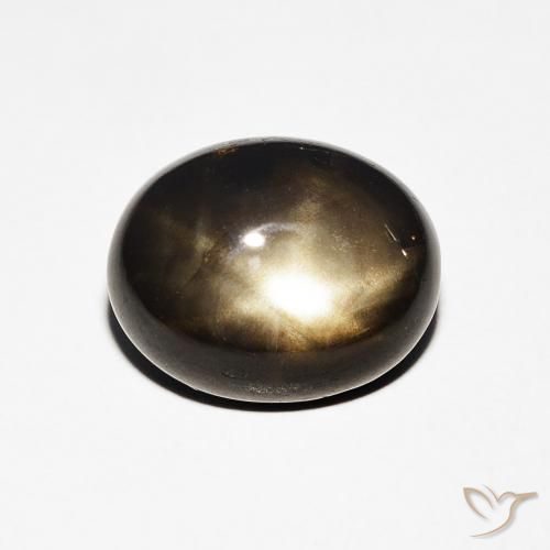 4.08ct Natürlicher Schwarz Sternsaphir, Oval, Lichtundurchlässig