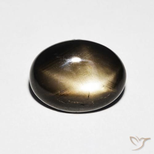 3.25ct Natürlicher Schwarz Sternsaphir, Oval, Lichtundurchlässig