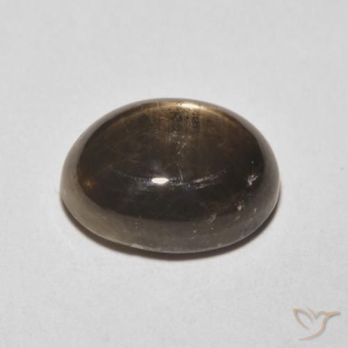 9,17 ctw natürlicher Schwarz Sternsaphir, Oval, Lichtundurchlässig