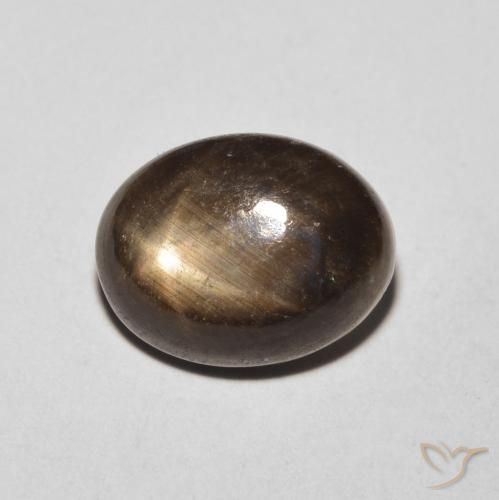 4.26ct Natürlicher Schwarz Sternsaphir, Oval, Lichtundurchlässig