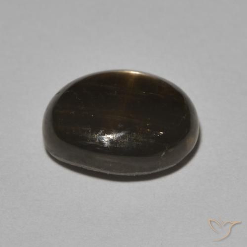 9,17 ctw natürlicher Schwarz Sternsaphir, Oval, Lichtundurchlässig