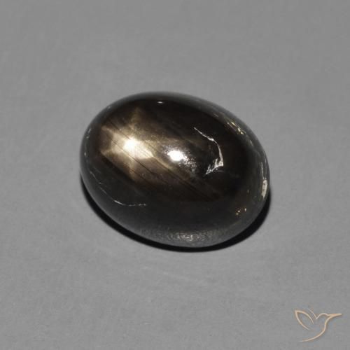 9,17 ctw natürlicher Schwarz Sternsaphir, Oval, Lichtundurchlässig