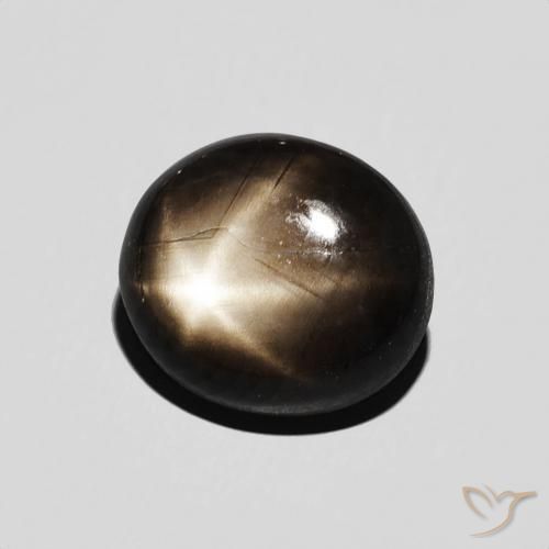 9,17 ctw natürlicher Schwarz Sternsaphir, Oval, Lichtundurchlässig