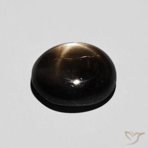 9,17 ctw natürlicher Schwarz Sternsaphir, Oval, Lichtundurchlässig