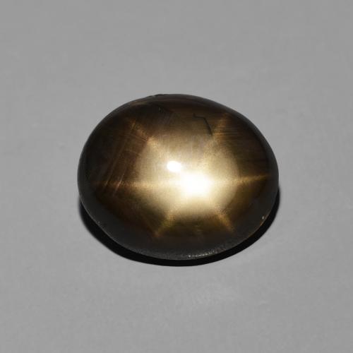 6.82ct Natürlicher Schwarz Sternsaphir, Oval, Lichtundurchlässig