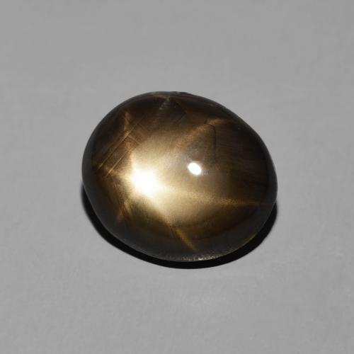 9,17 ctw natürlicher Schwarz Sternsaphir, Oval, Lichtundurchlässig