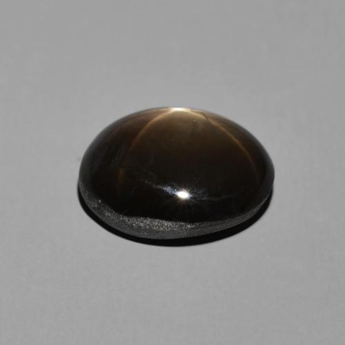 9,17 ctw natürlicher Schwarz Sternsaphir, Oval, Lichtundurchlässig
