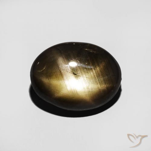 4.82ct Natürlicher Schwarz Sternsaphir, Oval, Lichtundurchlässig
