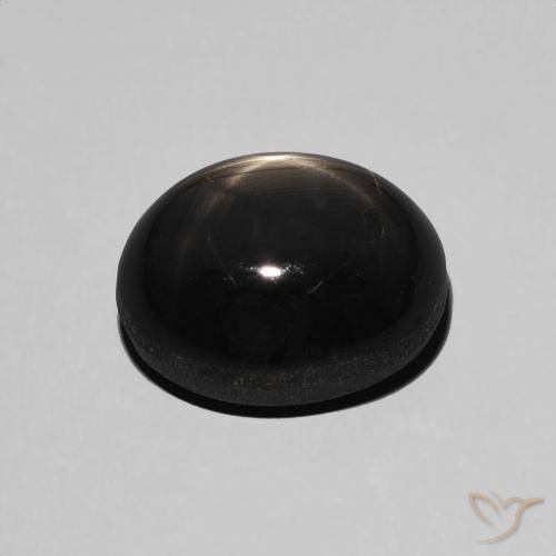 9,17 ctw natürlicher Schwarz Sternsaphir, Oval, Lichtundurchlässig