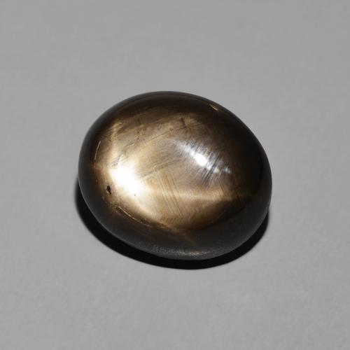9,17 ctw natürlicher Schwarz Sternsaphir, Oval, Lichtundurchlässig