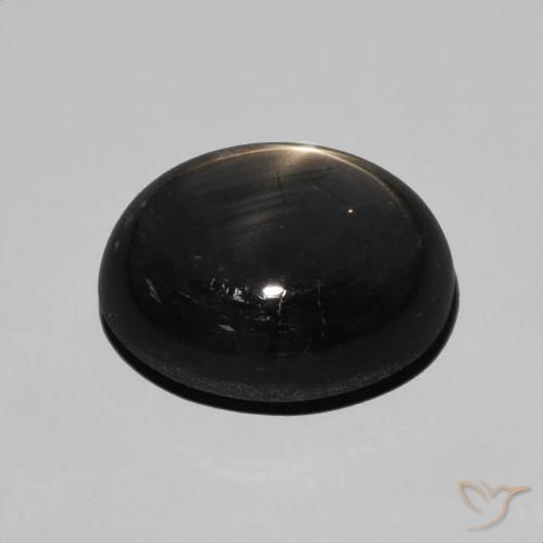 9,17 ctw natürlicher Schwarz Sternsaphir, Oval, Lichtundurchlässig