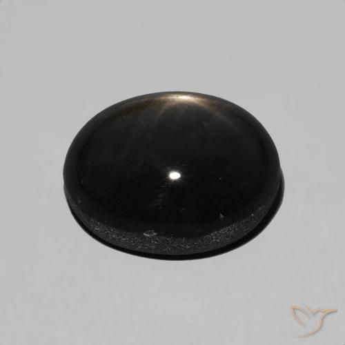 9,17 ctw natürlicher Schwarz Sternsaphir, Oval, Lichtundurchlässig