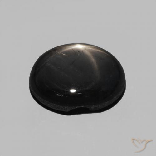 9,17 ctw natürlicher Schwarz Sternsaphir, Oval, Lichtundurchlässig