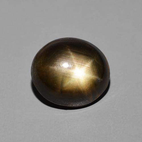 6.03ct Natürlicher Schwarz Sternsaphir, Oval, Lichtundurchlässig