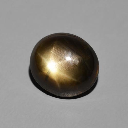 9,17 ctw natürlicher Schwarz Sternsaphir, Oval, Lichtundurchlässig