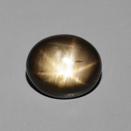 9,17 ctw natürlicher Schwarz Sternsaphir, Oval, Lichtundurchlässig