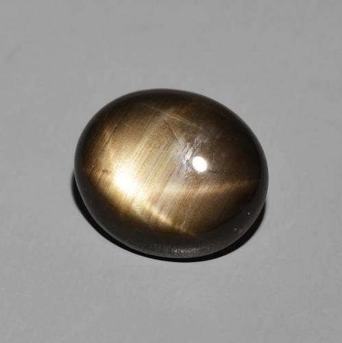 9,17 ctw natürlicher Schwarz Sternsaphir, Oval, Lichtundurchlässig