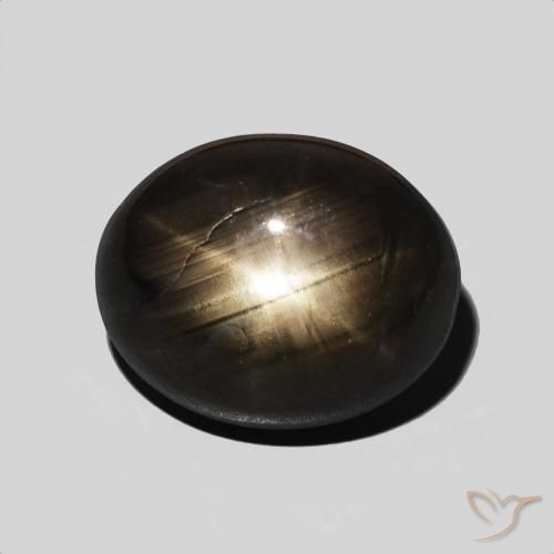 6.83ct Natürlicher Schwarz Sternsaphir, Oval, Lichtundurchlässig