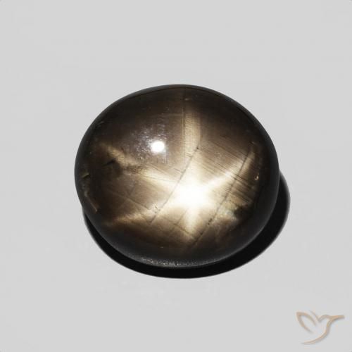5.39ct Natürlicher Schwarz Sternsaphir, Oval, Lichtundurchlässig