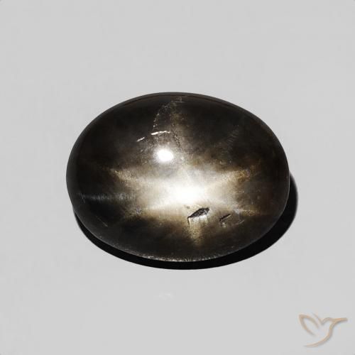 2.26ct Natürlicher Schwarz Sternsaphir, Oval, Lichtundurchlässig