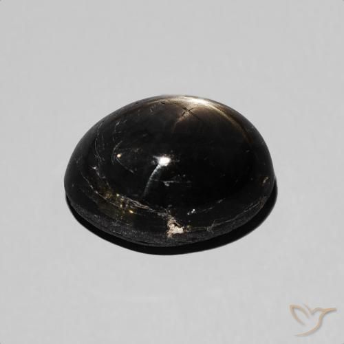 9,17 ctw natürlicher Schwarz Sternsaphir, Oval, Lichtundurchlässig