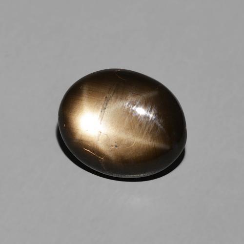 9,17 ctw natürlicher Schwarz Sternsaphir, Oval, Lichtundurchlässig