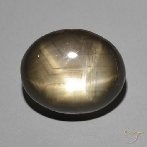 7.80ct Natürlicher Schwarz Sternsaphir, Oval, Lichtundurchlässig