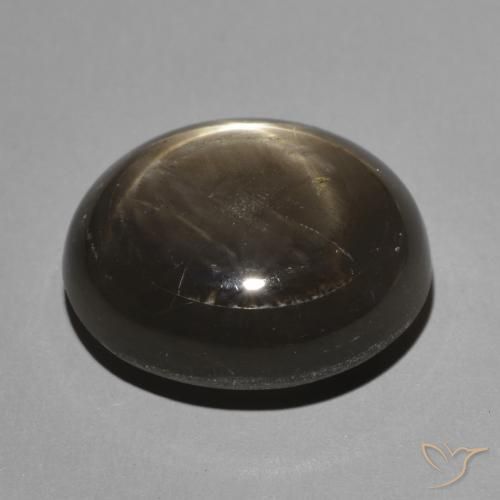 9,17 ctw natürlicher Schwarz Sternsaphir, Oval, Lichtundurchlässig