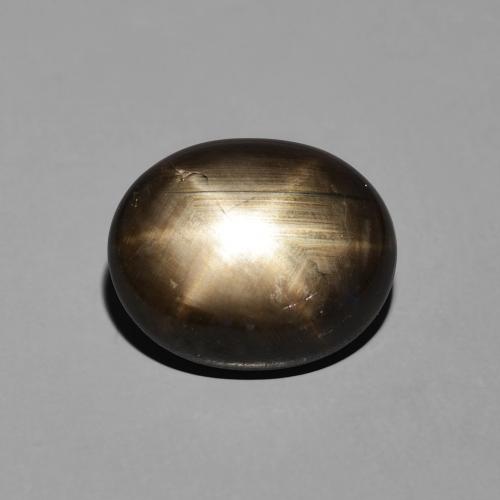 7.64ct Natürlicher Schwarz Sternsaphir, Oval, Lichtundurchlässig