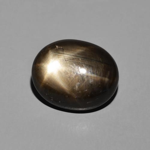 9,17 ctw natürlicher Schwarz Sternsaphir, Oval, Lichtundurchlässig