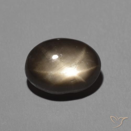 2.45ct Natürlicher Schwarz Sternsaphir, Oval, Lichtundurchlässig