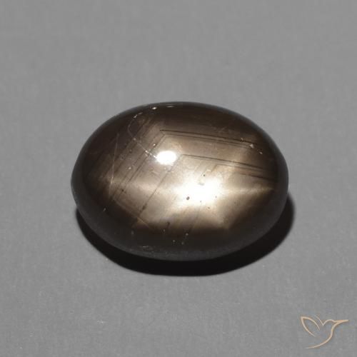 2.88ct Natürlicher Schwarz Sternsaphir, Oval, Lichtundurchlässig